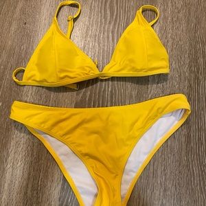 yellow bikini